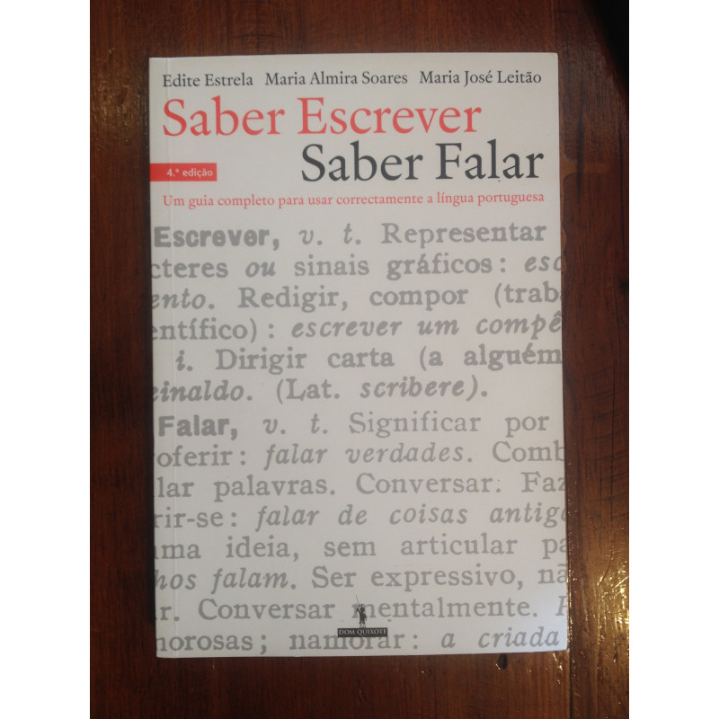 Saber escrever, saber falar