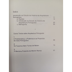 Alexandre Alves Costa - Introdução ao estudo da História da Arquitectura Portuguesa