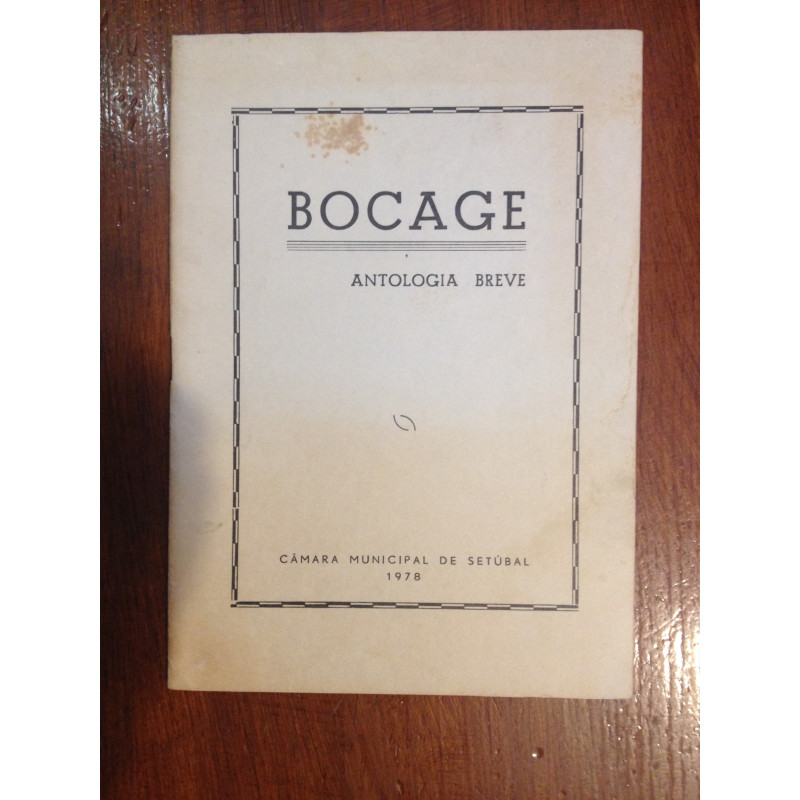 Bocage - Antologia breve