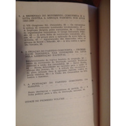 História do Partido do Trabalho da Albânia I