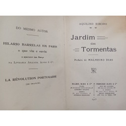 Aquilino Ribeiro - Jardim das Tormentas [1.ª ed.]