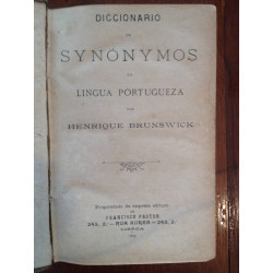 Diccionario Synónymos na língua portuguesa - Henrique Brunswick