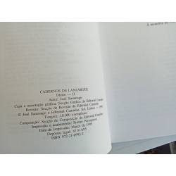 José Saramago - Cadernos de Lanzarote, Diário II [1.ª ed.]