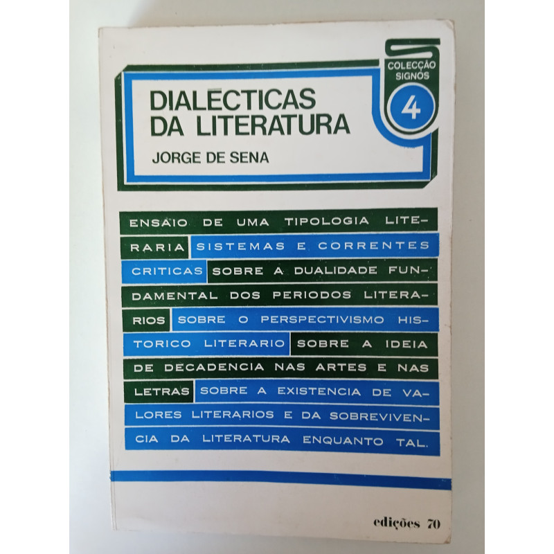 Jorge de Sena - Dialécticas da Literatura