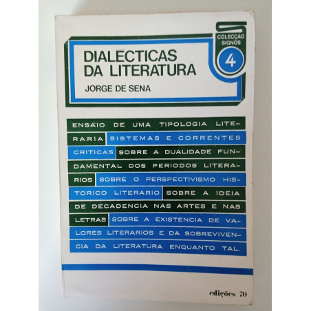 Jorge de Sena - Dialécticas da Literatura