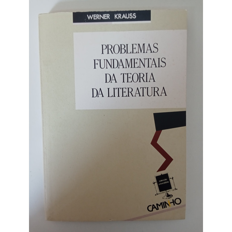 Problemas fundamentais da Teoria da Literatura - Werner Krauss
