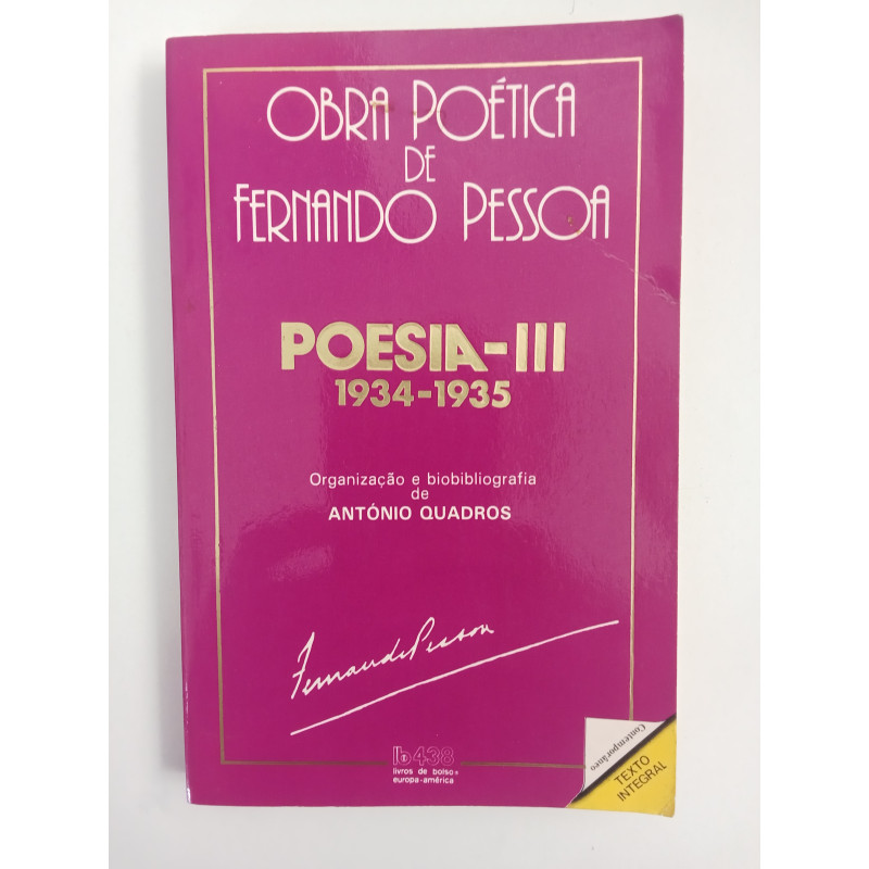Poesia III 1934-1935 - Fernando Pessoa