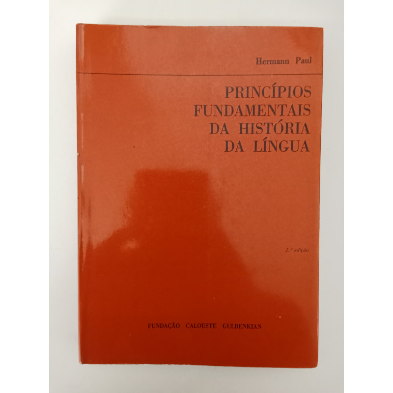 Princípios Fundamentais da História da Língua - Hermann Paul