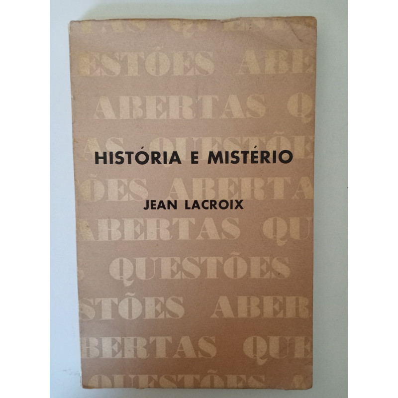 História e Mistério - Jean Lacroix