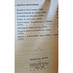 Rui Namorado - Movimento estudantil e política educacional