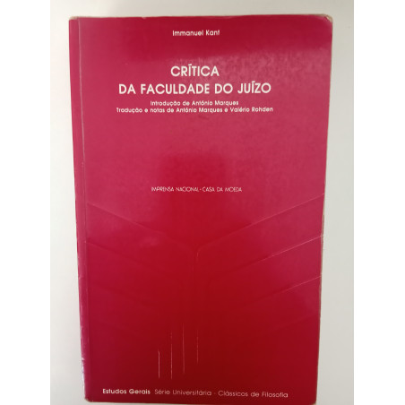 Crítica da Faculdade do Juízo - Immanuel Kant