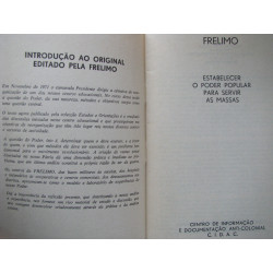 Estabelecer o Poder Popular para servir as massas - Samora Machel