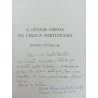 A génese Grega da Língua Portuguesa - Maria Alcina dos Mártires Lopes