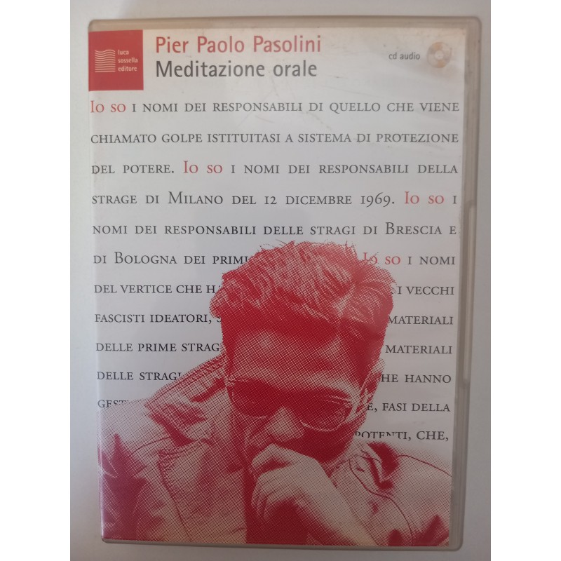 Pier Paolo Pasolini - Meditazione orale (CD audio + livro)