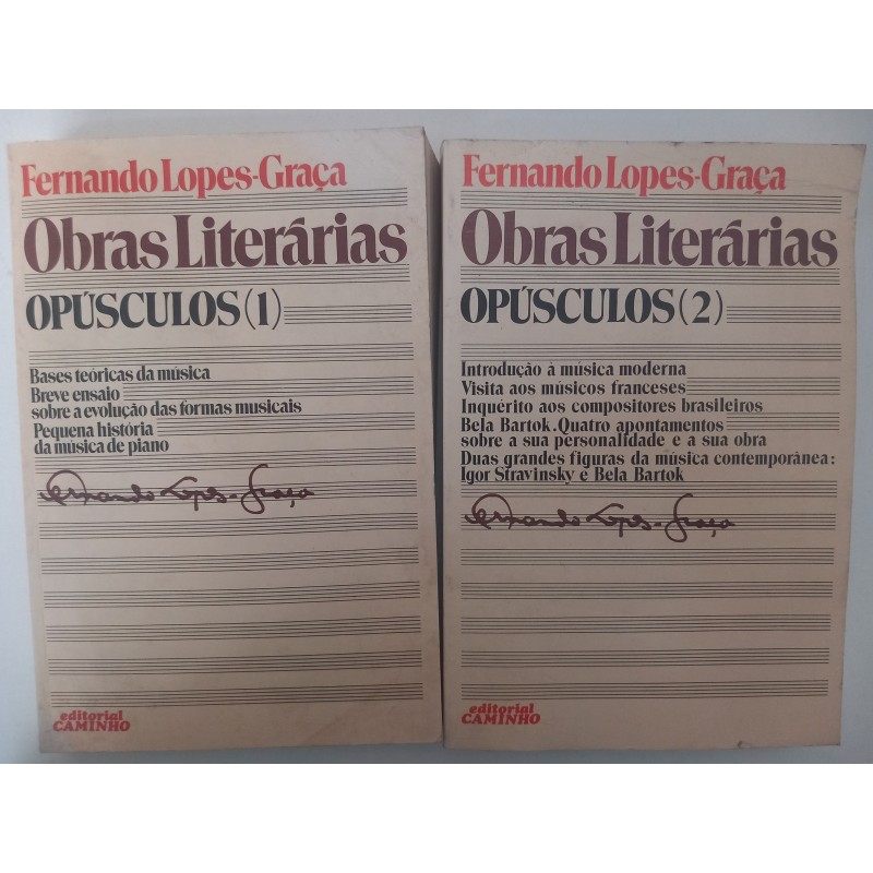 Opúsculos (2 vols.) - Fernando Lopes-Graça