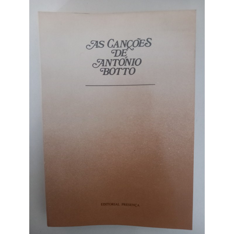 As canções de António Botto