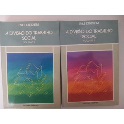 A divisão do Trabalho Social (2 v.) - Emile Durkheim
