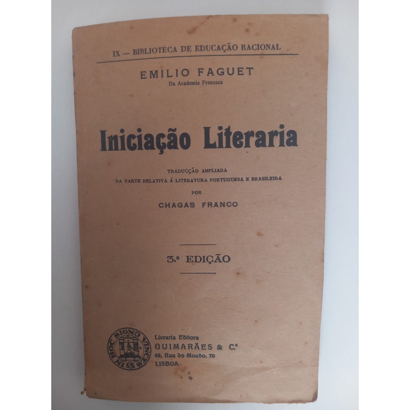 Iniciação Literária - Emilio Faguet