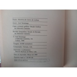 História do cerco de Lisboa - José Saramago [1.ª ed.]