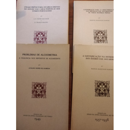 Separatas dos Anais da Junta Nacional de Vinho (vários volumes)
