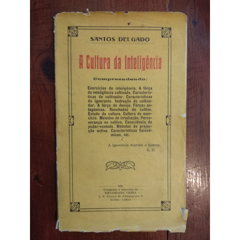 Santos Delgado - A cultura da inteligência
