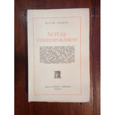 Eça de Queiroz - Notas contemporâneas