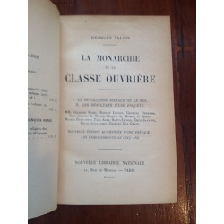 Georges Valois - La monarchie et la classe ouvrière